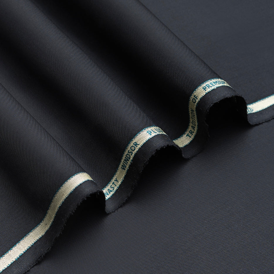 Premium Black Men's Unstitched Fabric | Elegant Suiting Collection